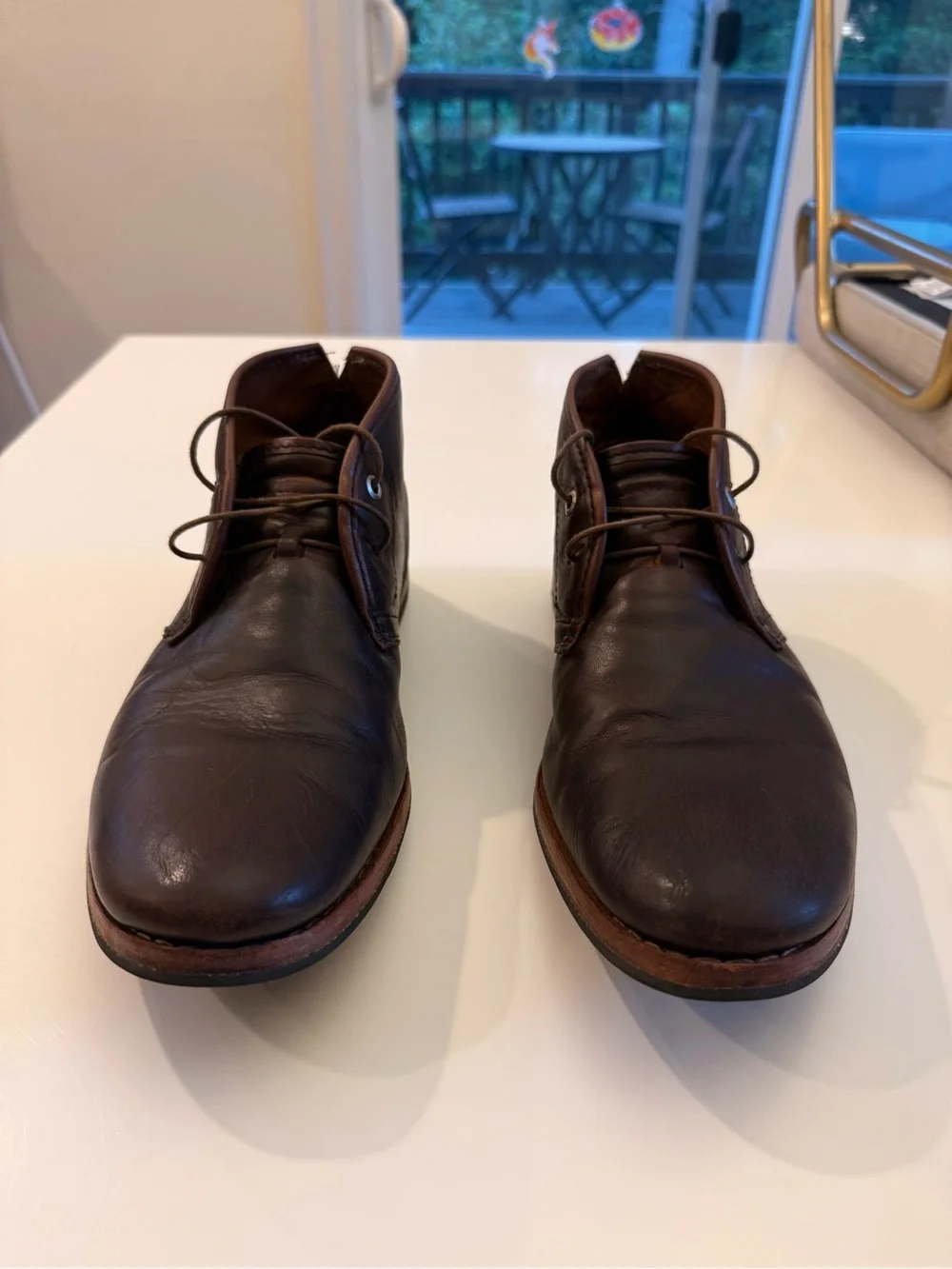 Men's Classic Brown Leather Lace-Up Shoes